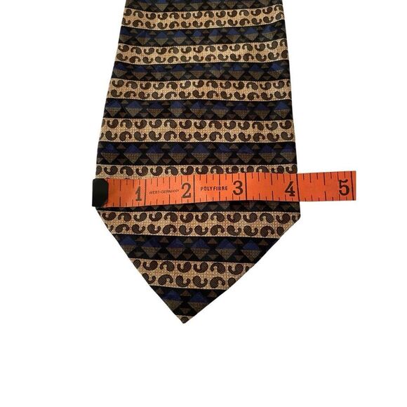 Ron Chereskin Handmade Silk Tie Professional Career Interview Workwear Geometric - Picture 7 of 8